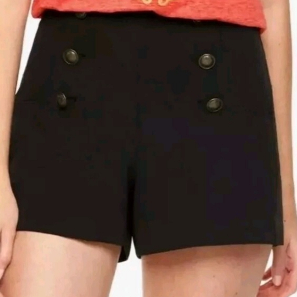 Disney Women's Black High Waist Shorts